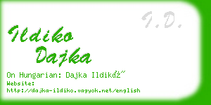 ildiko dajka business card
